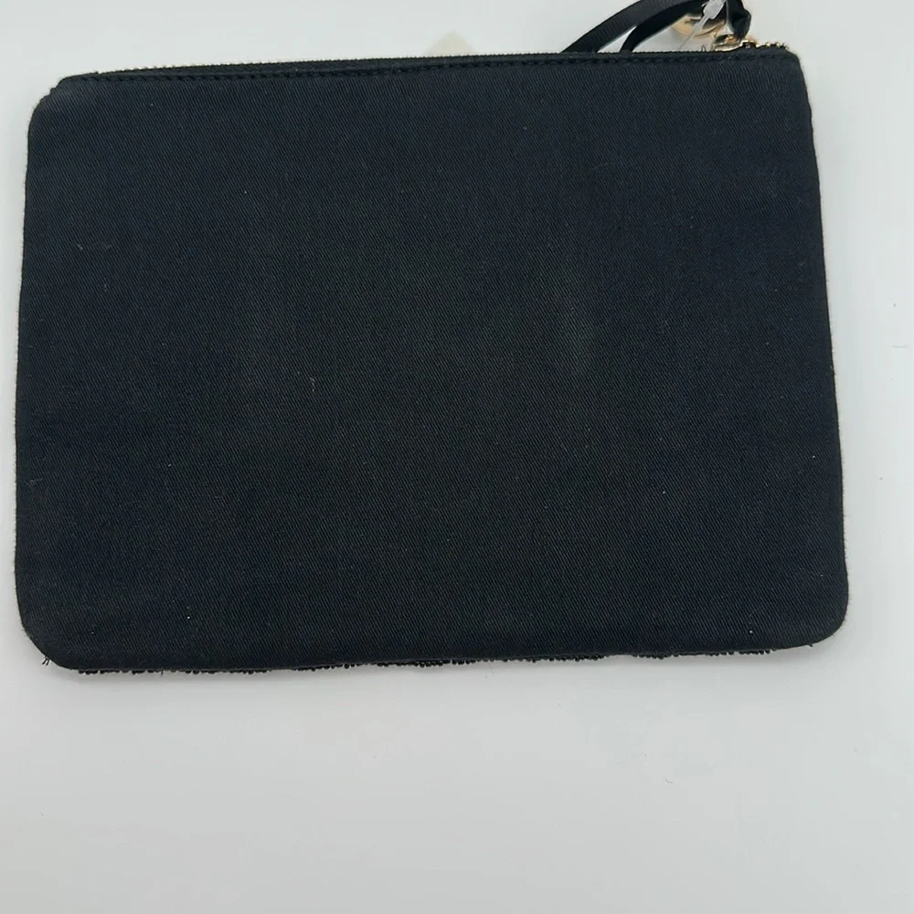 Kate Spade x Target Champange and French Fries Black Beaded Clutch